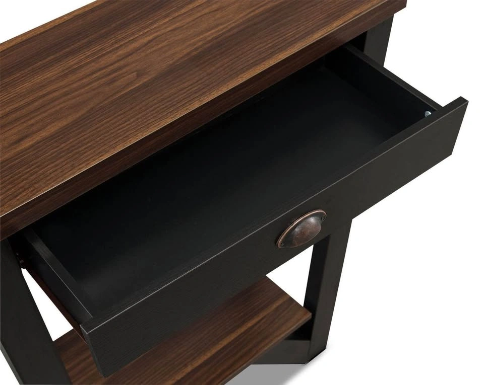 Arika 31” Modern Console Table with Drawer & Shelf – Like New - photo 4