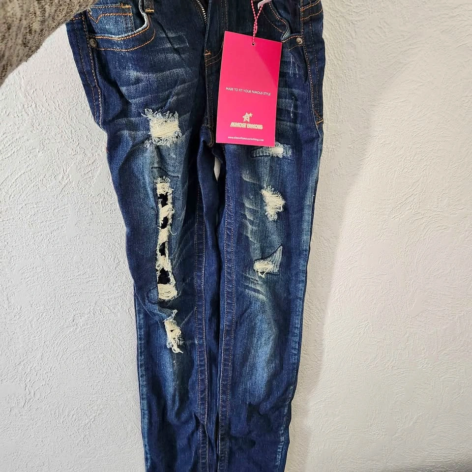 Blue Ripped Jeans- Size 7