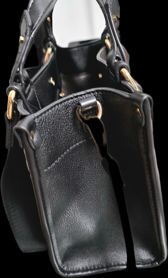 ALDO Black Textured Faux Leather Multi-Compartment Satchel Tote - photo 2