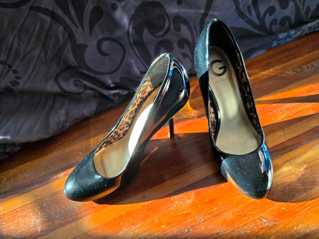 G by Guess Black Patent Pumps