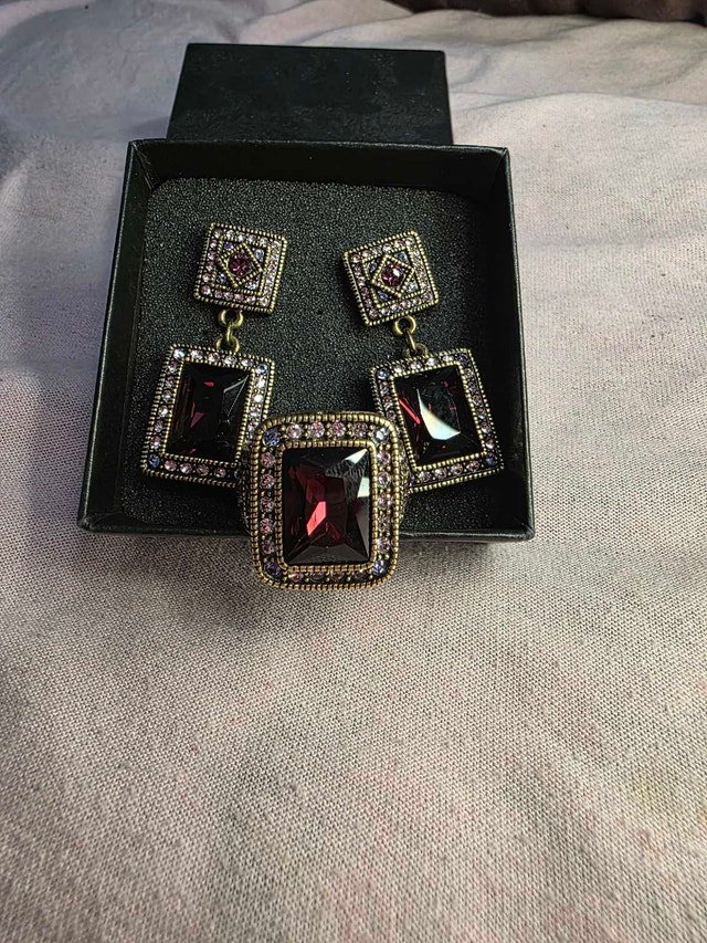ANTIQUE BEAUTIFUL HEIDI DAUS Jewellery Set NEW - photo 3