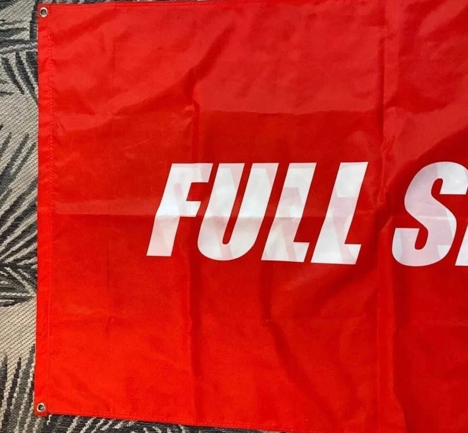 Nelk Boys Full Send Red/White Full Size Flag Rare Limited Drop - photo 2