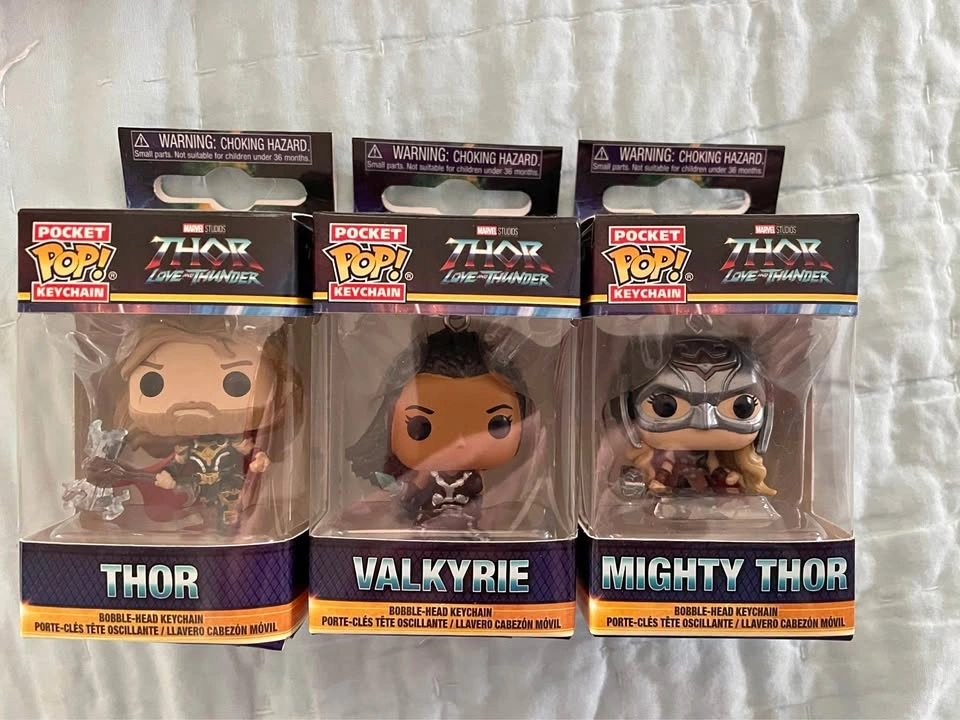 Thor Funko Keychain Set of 3