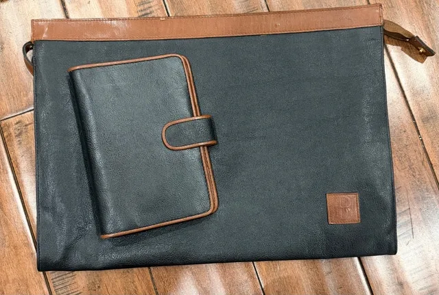 Braemar Leather Portfolio and Organizer Set