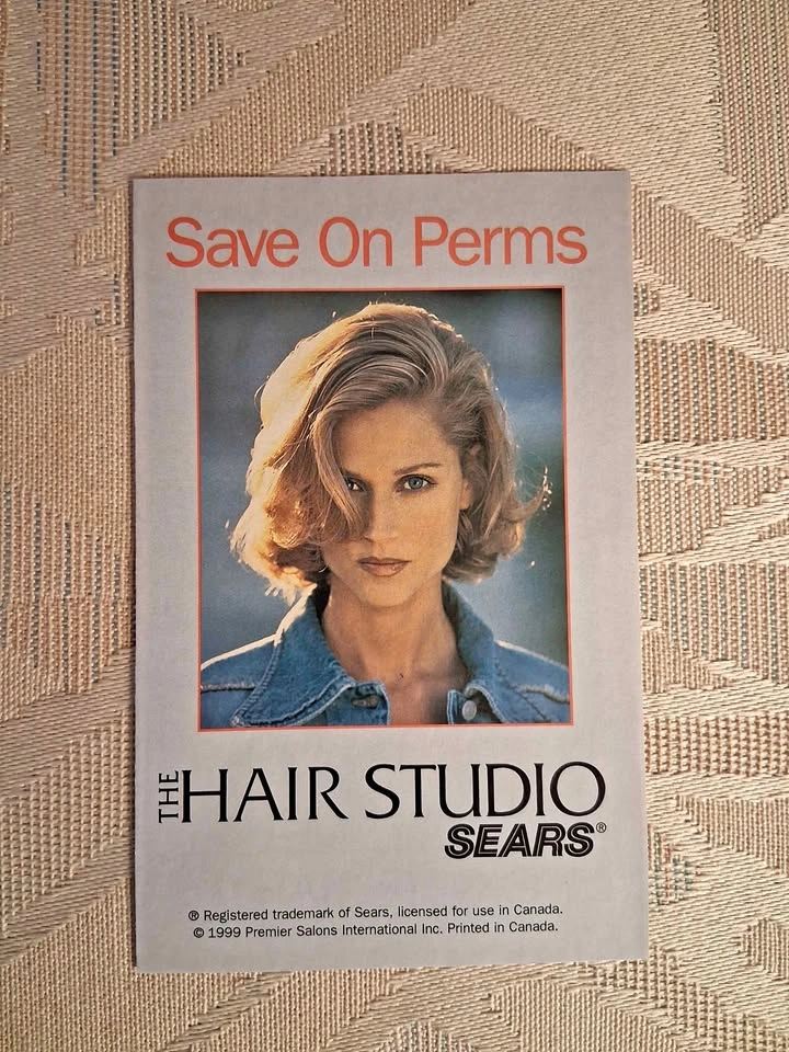 Vintage 1999 Sears The Hair Studio Ad Insert Coupon Ephemera