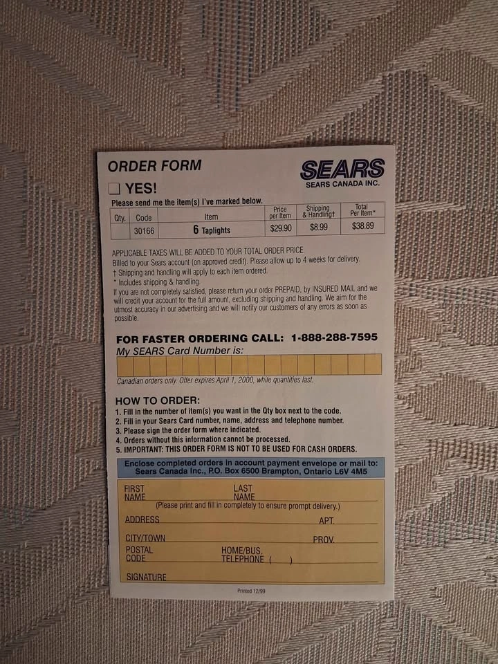Vintage 2000 Sears TapLight Advertising Mailer - photo 3