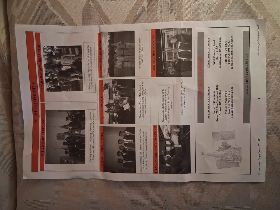 Vintage 2007 Mississauga Brampton Political Historical Ephemera - photo 3