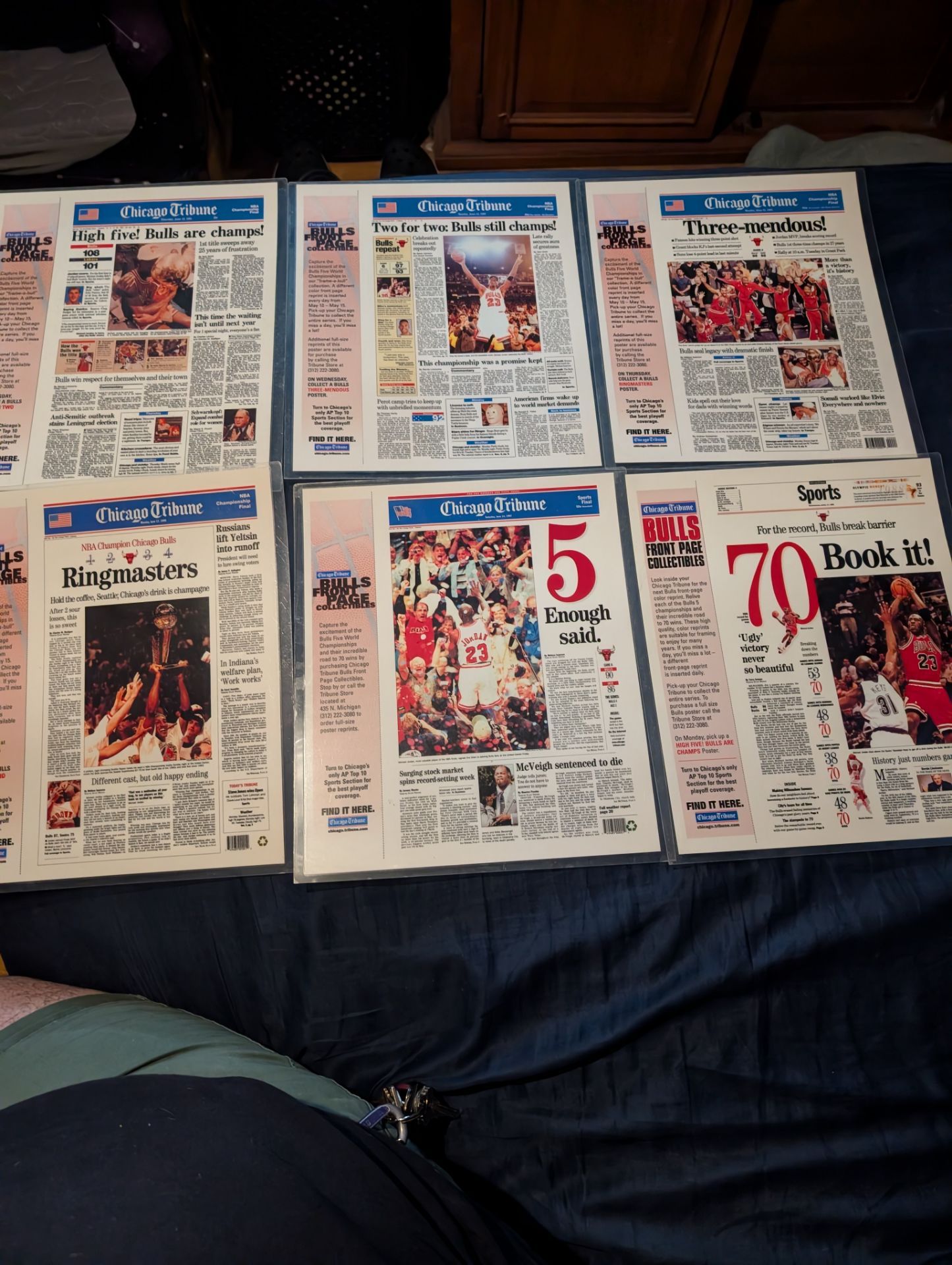Bulls front page collectables