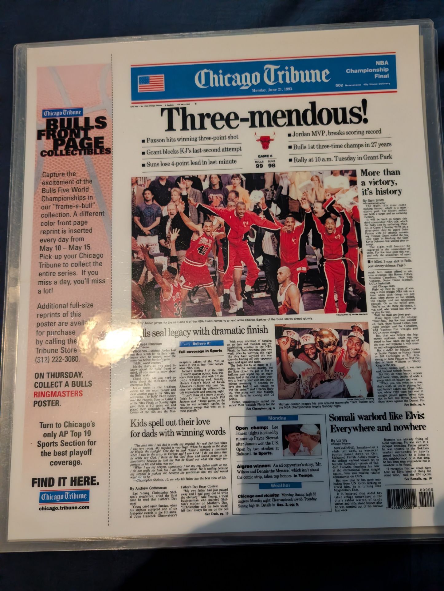 Bulls front page collectables - photo 4