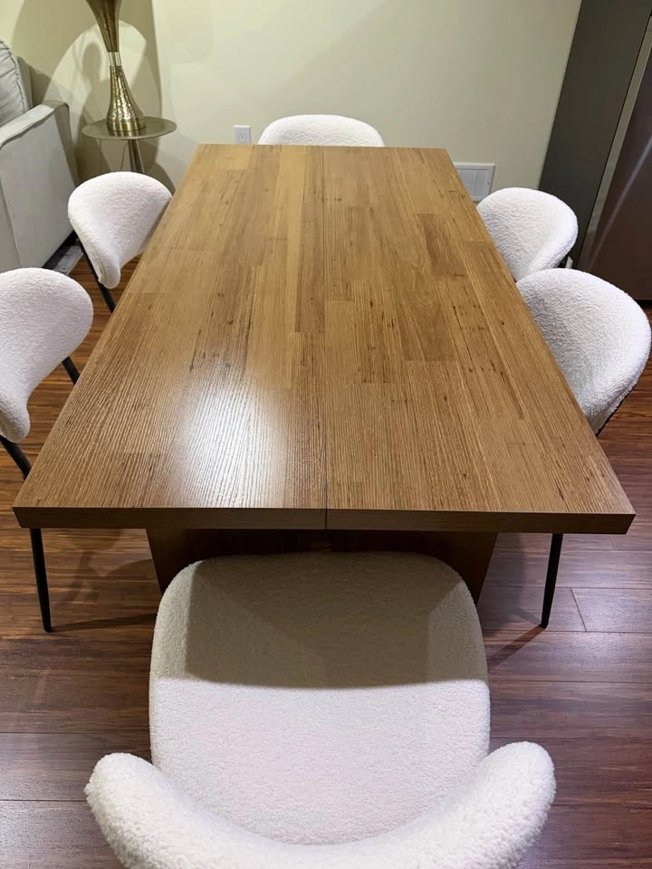 Tribesigns 63" Walnut Dining Table (Like New) - photo 2