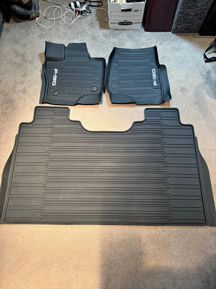 New Ford F-150 Super Crew Winter Rubber Mats Fits 2015-2026