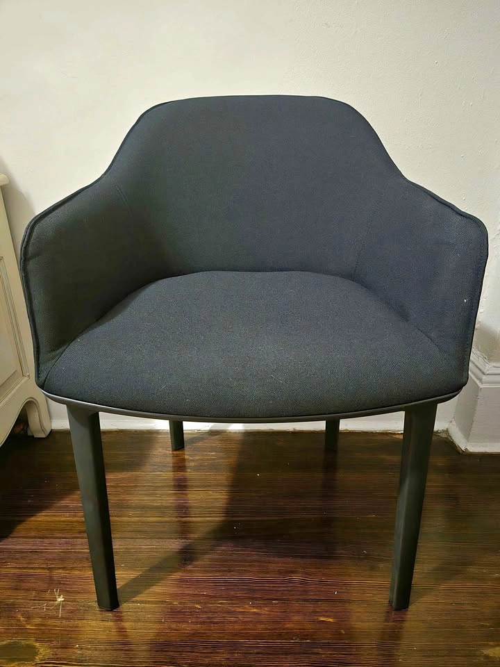 Authentic Vitra Softshell Chair by Bouroullec - Dark Blue