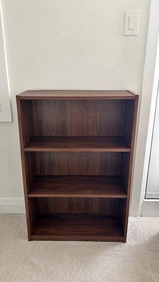 Dark Wood Bookshelf