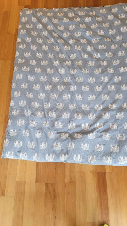 Cute Elephant Pattern Duvet Cover / Blanket (Light Blue) - photo 3