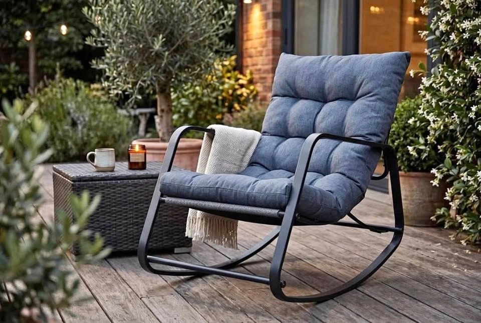 Modern Glider Rocking Chair - Indoor Recliner for Living Room