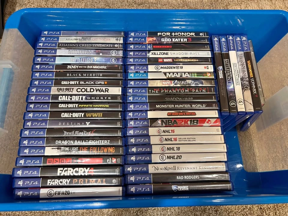 Lot of PS4 Video Games - Mint Condition - 45 Titles