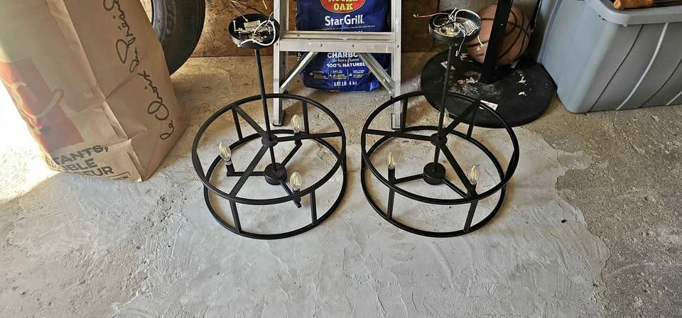 Garage Sale: Matching Ceiling Light Fixtures (Set of 2)