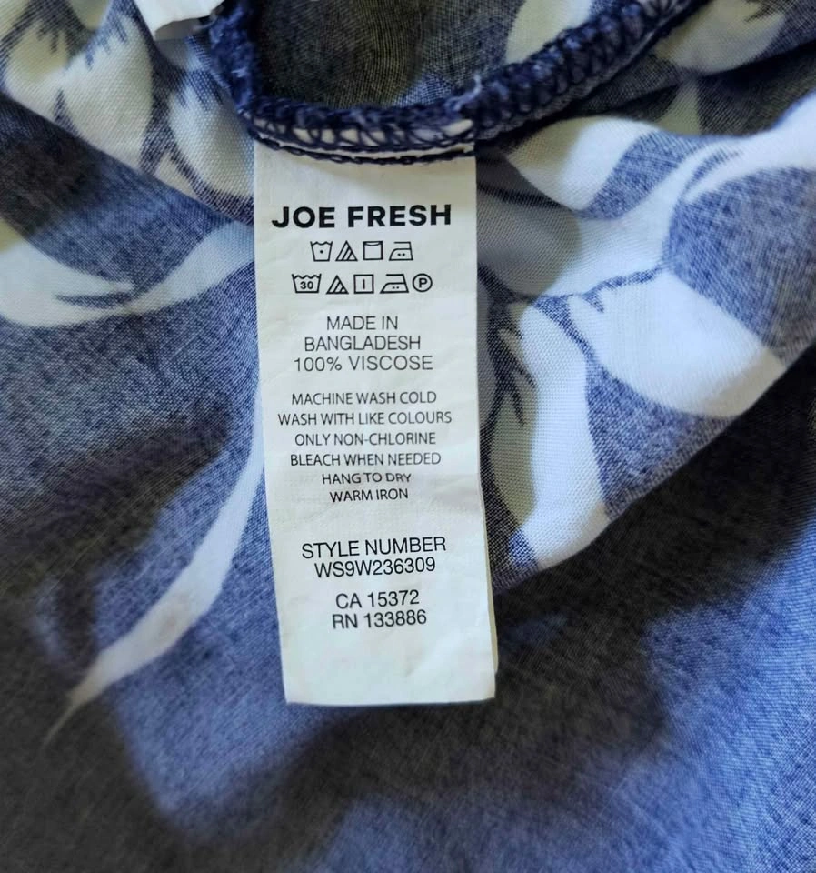 JOE FRESH 100% Viscose Pineapple Print Shirt - Size Medium - photo 3