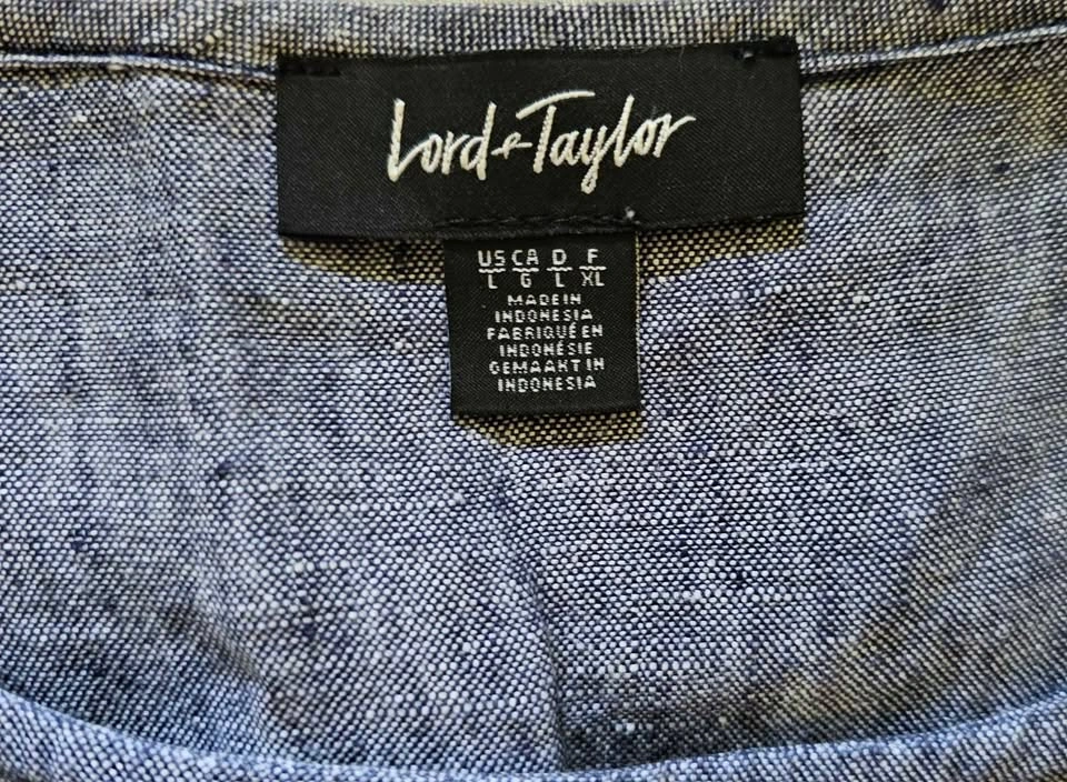 Brand New Lord & Taylor 100% Linen Ruffle Sleeve Shift Dress - S - photo 2