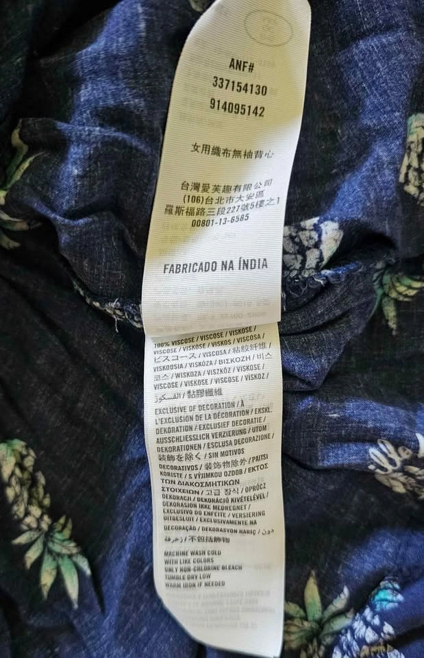 Brand New Hollister Pineapple Print Tiered Babydoll Tank Top - photo 4
