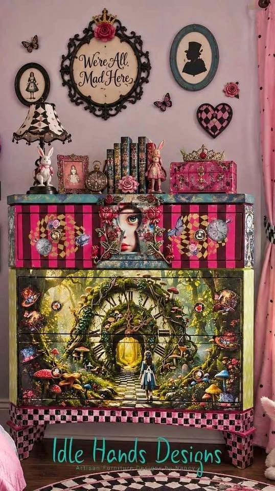 Alice In Wonderland- Small Dresser