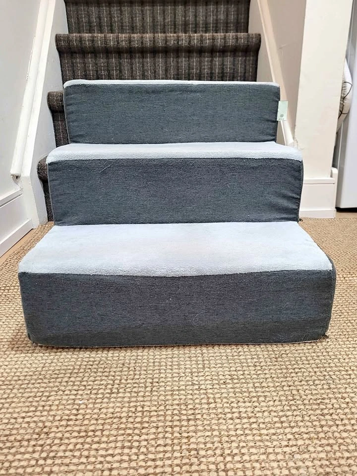 Zinus 3 Step Pet Stairs - Grey, Small