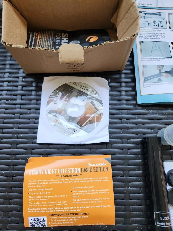 🇨🇦  Celestron PowerSeeker 50AZ Telescope – Complete Set - photo 5
