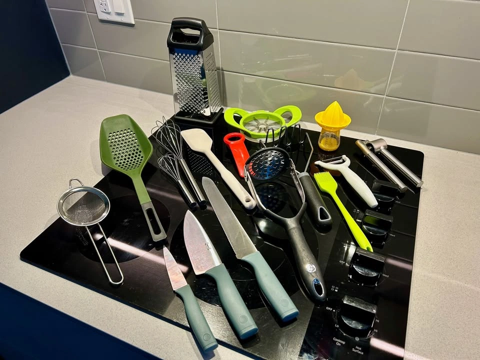 IKEA Kitchen Tools, Knives & Scale + OXO Utensils - photo 3