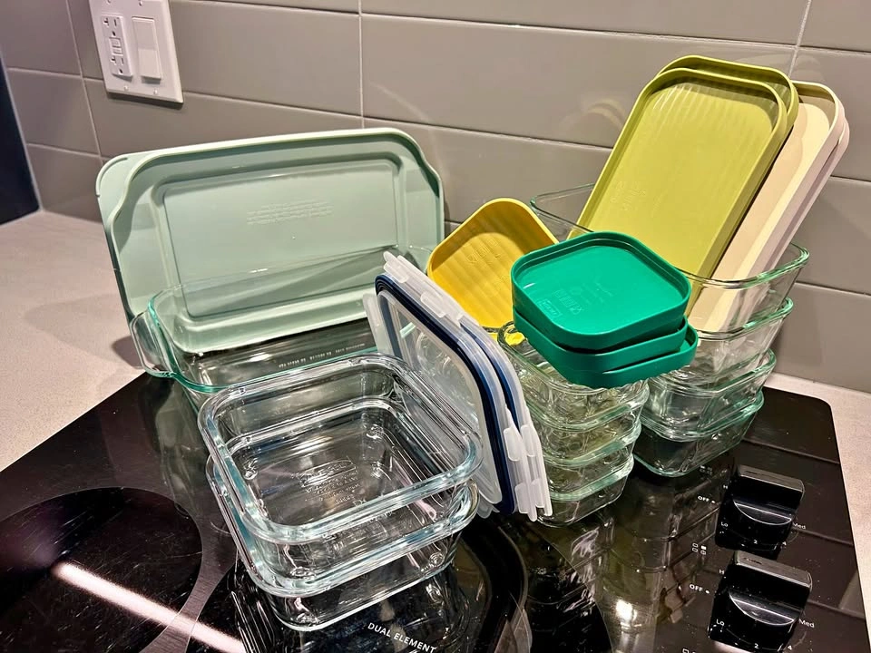 Pyrex Baking Dish + IKEA Food Storage Container Set