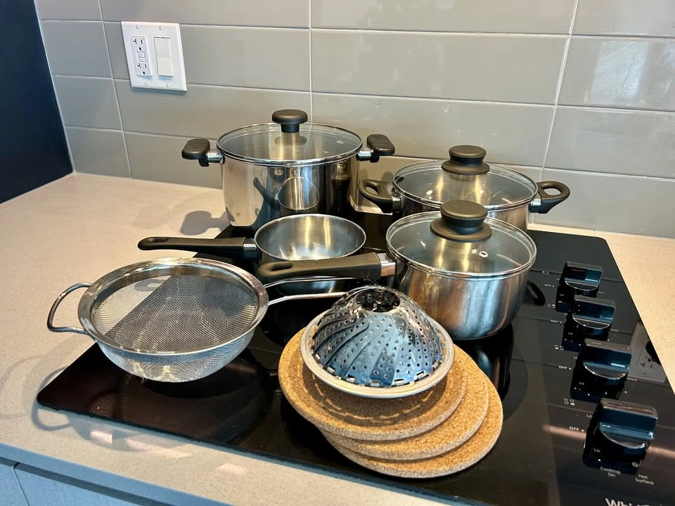 T-fal Jumbo Cooker + IKEA Stainless Steel Cookware Set - photo 4