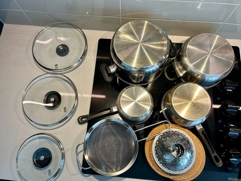 T-fal Jumbo Cooker + IKEA Stainless Steel Cookware Set - photo 5
