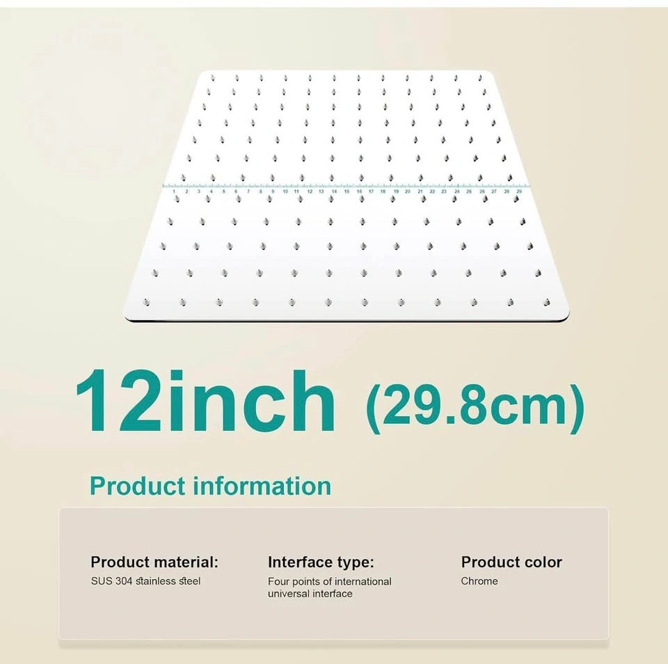 AULEEND 12-inch Rainfall Shower Head - photo 2