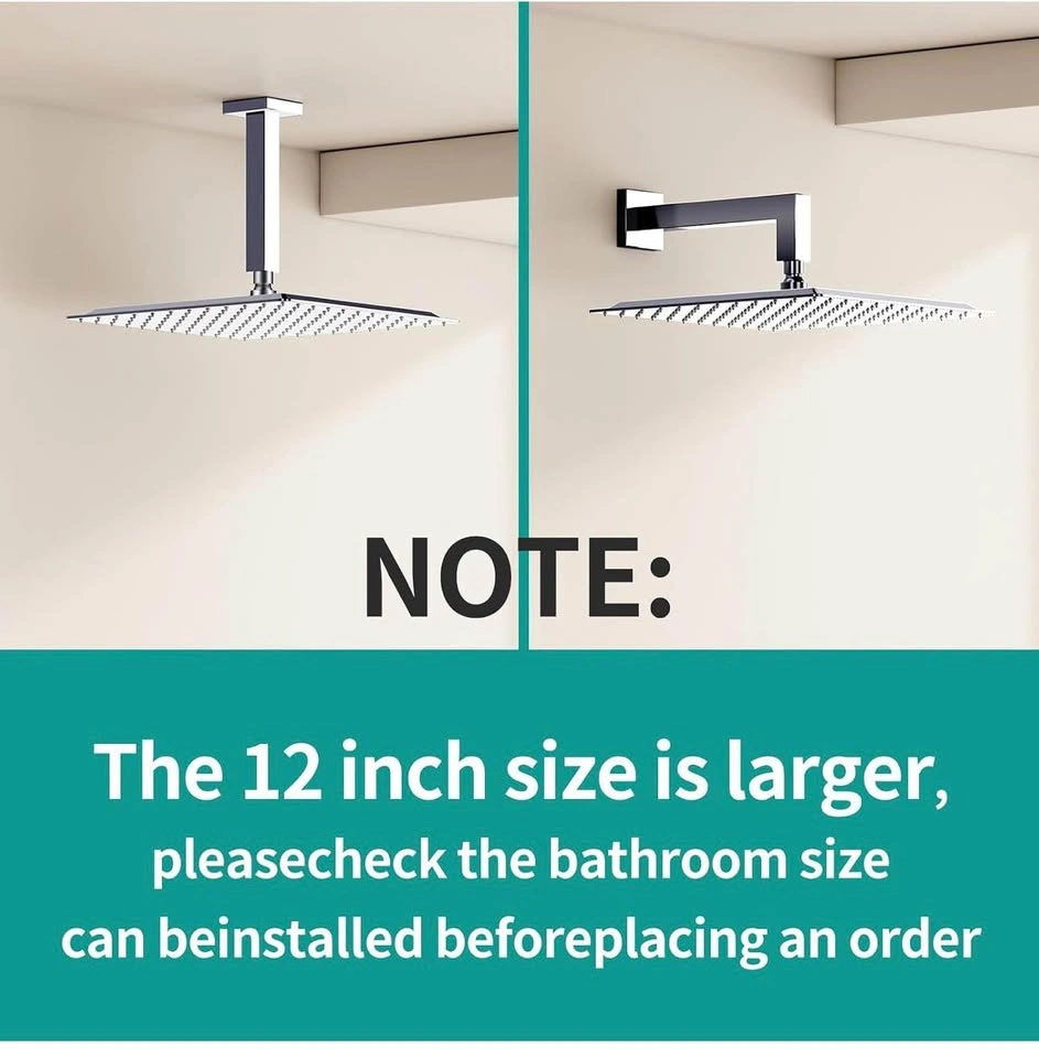 AULEEND 12-inch Rainfall Shower Head - photo 5