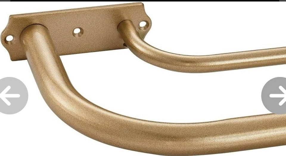 Gold Double Wrap Around Curtain Rod