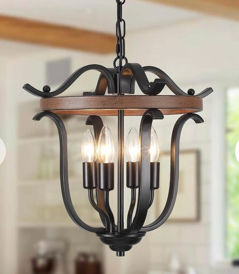 Yarikav Farmhouse 4-Light Chandelier - photo 3