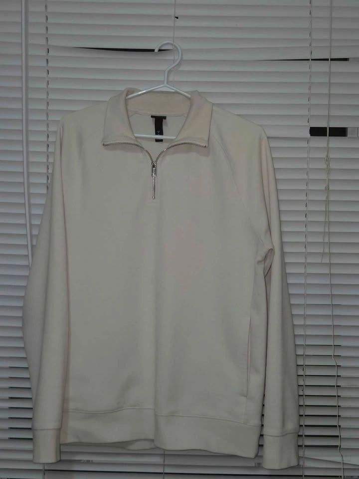 MOVING SALE Cream Quarter Zip H&M - photo 2
