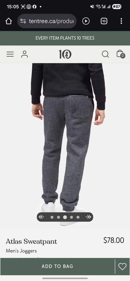 Grey sweatpants by a Canadian Brand - photo 2