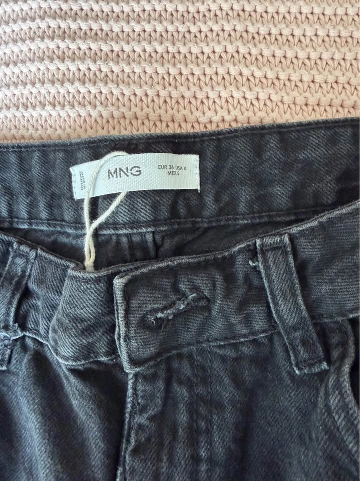 MNG Black Raw Hem Jeans - photo 3