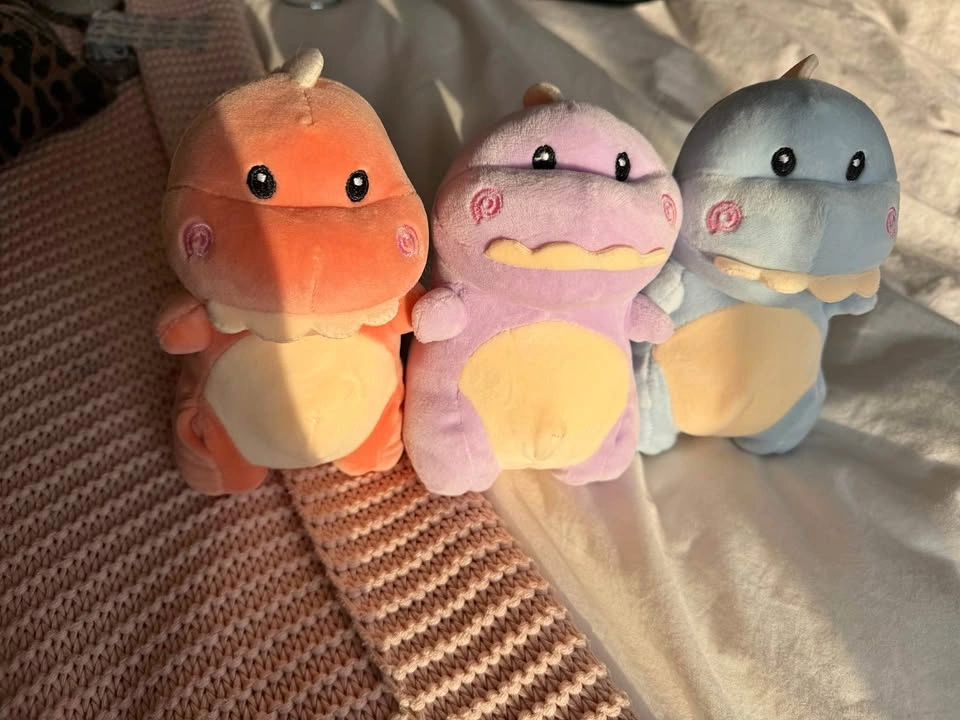 Set of 3 Dinosaur Plushies