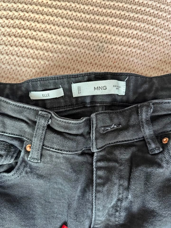 Mango MNG Elle Black Jeans