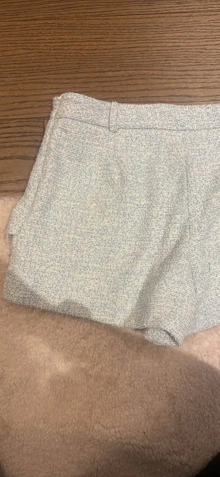 Light Blue Tweed Wrap Zara Skort - photo 4