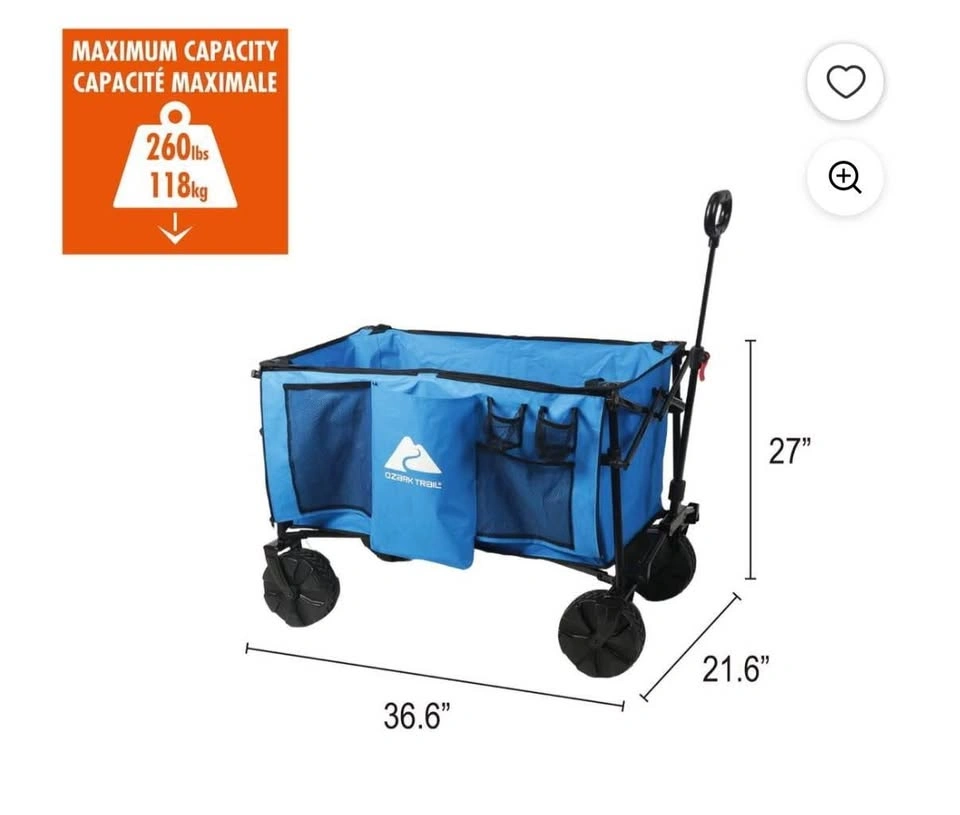 Ozark Trail All-Terrain Big Bucket Cart Wagon - photo 2