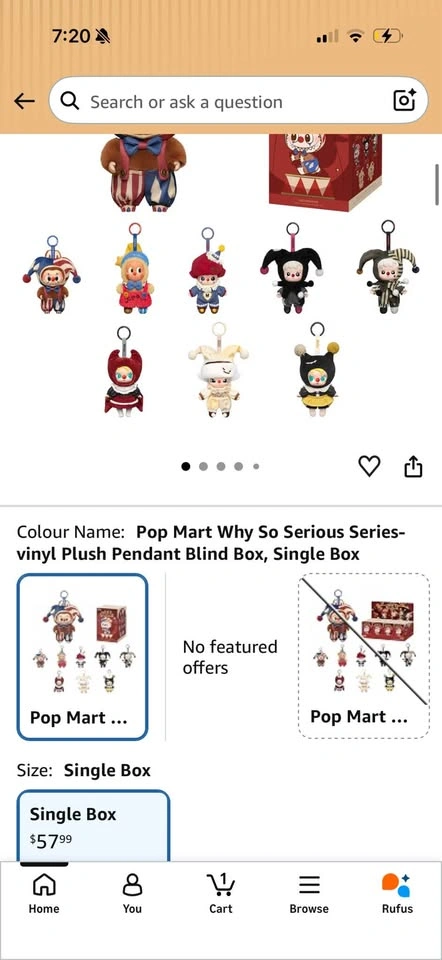Pop Mart Why So Serious Series Vinyl Plush Pendants Molly - photo 2