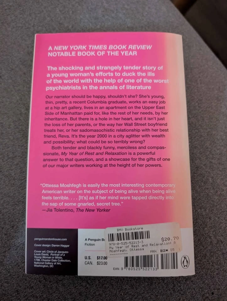 My Year of Rest and Relaxation by Ottessa Moshfegh - photo 2