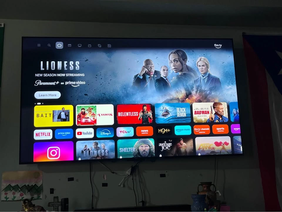 75” TCL Fire Smart TV with Soundbar and Subwoofer Bundle