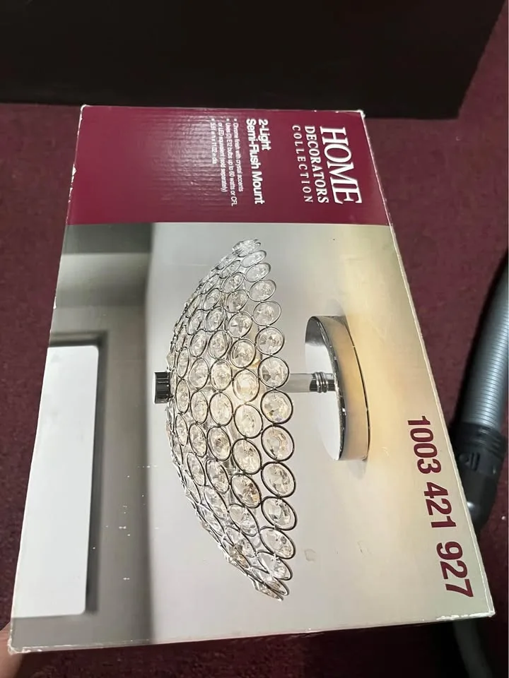 Brand NEW 2-Light Semi-Flush Mount image indicator(2)