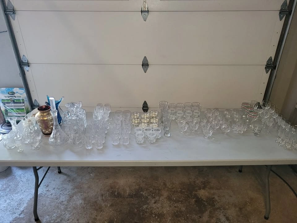 Downsizing Garage Sale: China, Crystal, Kitchen & More
