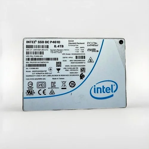 Intel DC P4610 6.4TB 2.5 NVME U.2 SSD thumbnail