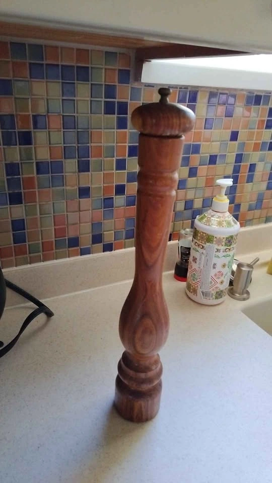 Authentic Wooden Pepper Grinder - photo 2