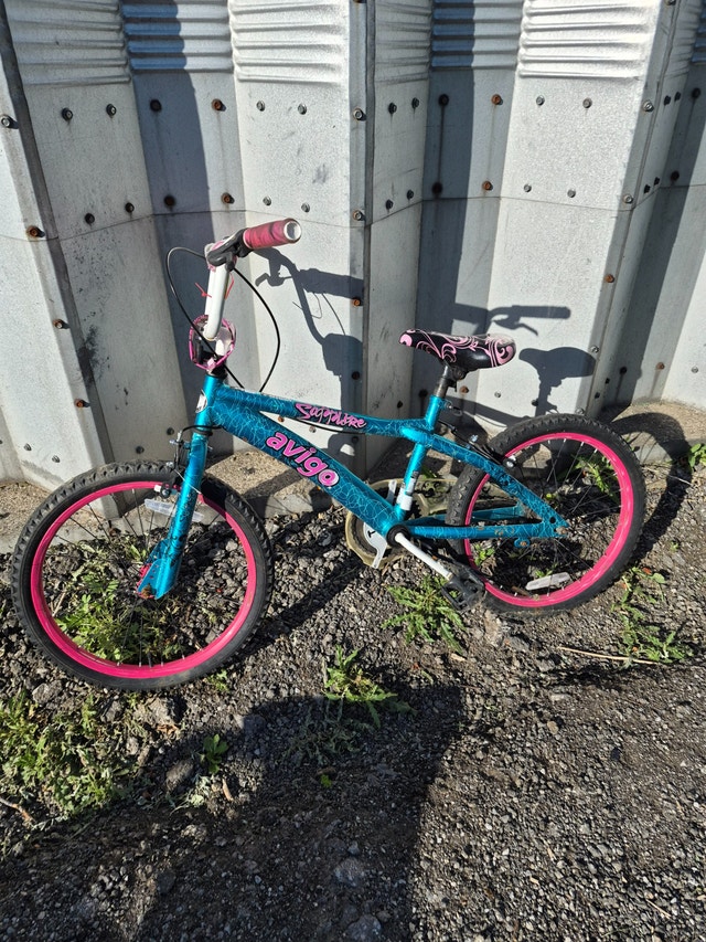 20'' Wheel blue pink Bike BMX single gear Avigo Sapphire